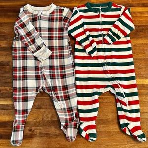 Old Navy Christmas onesies pajamas.